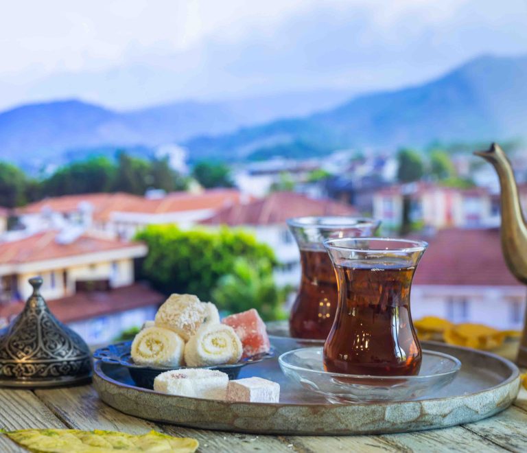 Cup of traditional turkish tea