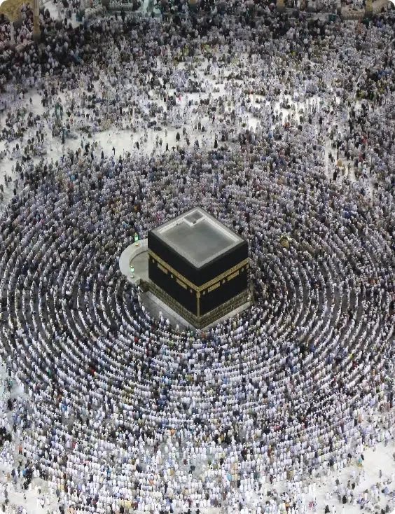 Hisar Europe’un 2025 yılına özel hac programını tanıtan ve detay sayfasına yönlendiren görsel.