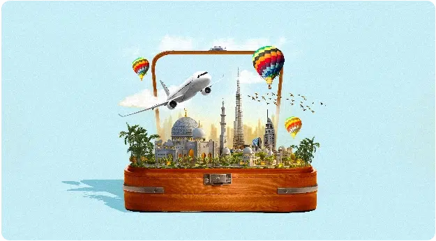 Hisar Europe’un farklı ülkeleri kapsayan kültür turlarına yönlendiren tanıtım görseli.