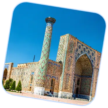 ulugh beg madrasah registan square samarkand uzbekistan 2