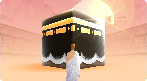 "Hisar Europe’un rehberli 2025 Umre turları için kutsal topraklara yolculuğu temsil eden tanıtım görseli."