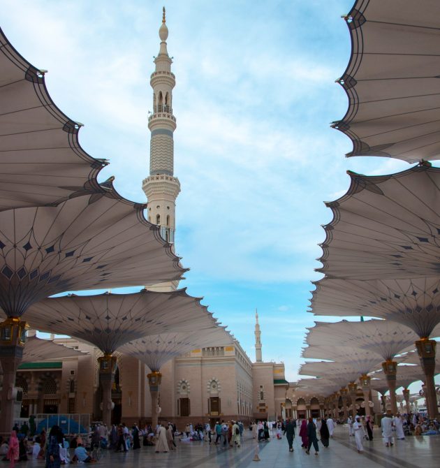 Medina / Saudi Arabia - 11 May 2017: Prophet Mohammed Mosque, Al Masjid an Nabawi